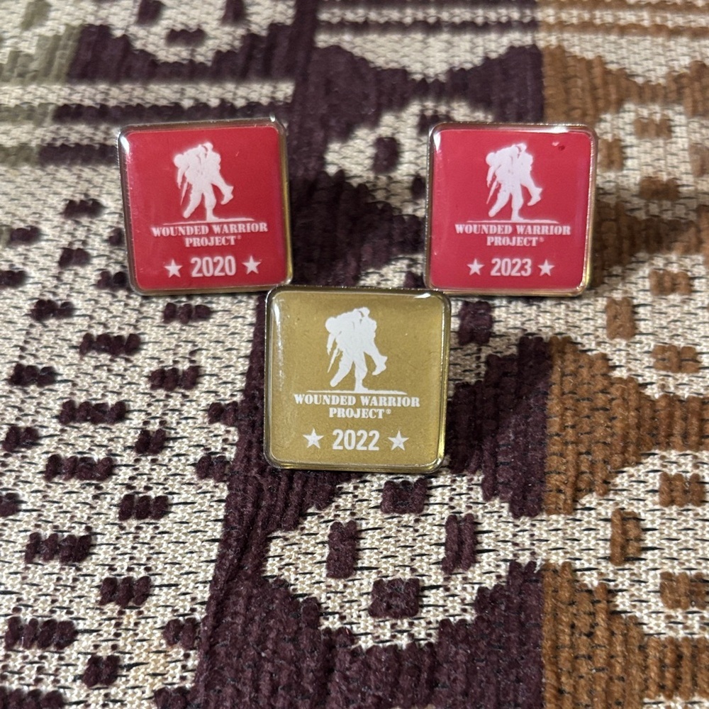 Red and Gold Cuff Links